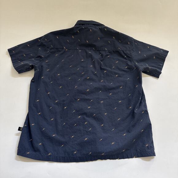 Disney Star Wars Men's Galaxy Hyperspace Light Speed Button Down Shirt Medium - Picture 5 of 8